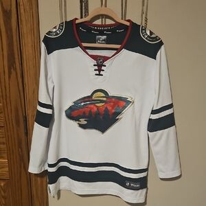 Fanatics Minnesota Wild Green and White Hockey Jersey